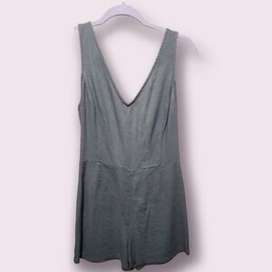 Stylish Green Sleeveless Romper